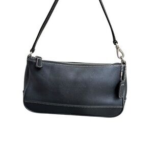 Coach vintage y2k black leather mini Hampton demi bag  Leather Bag 7785